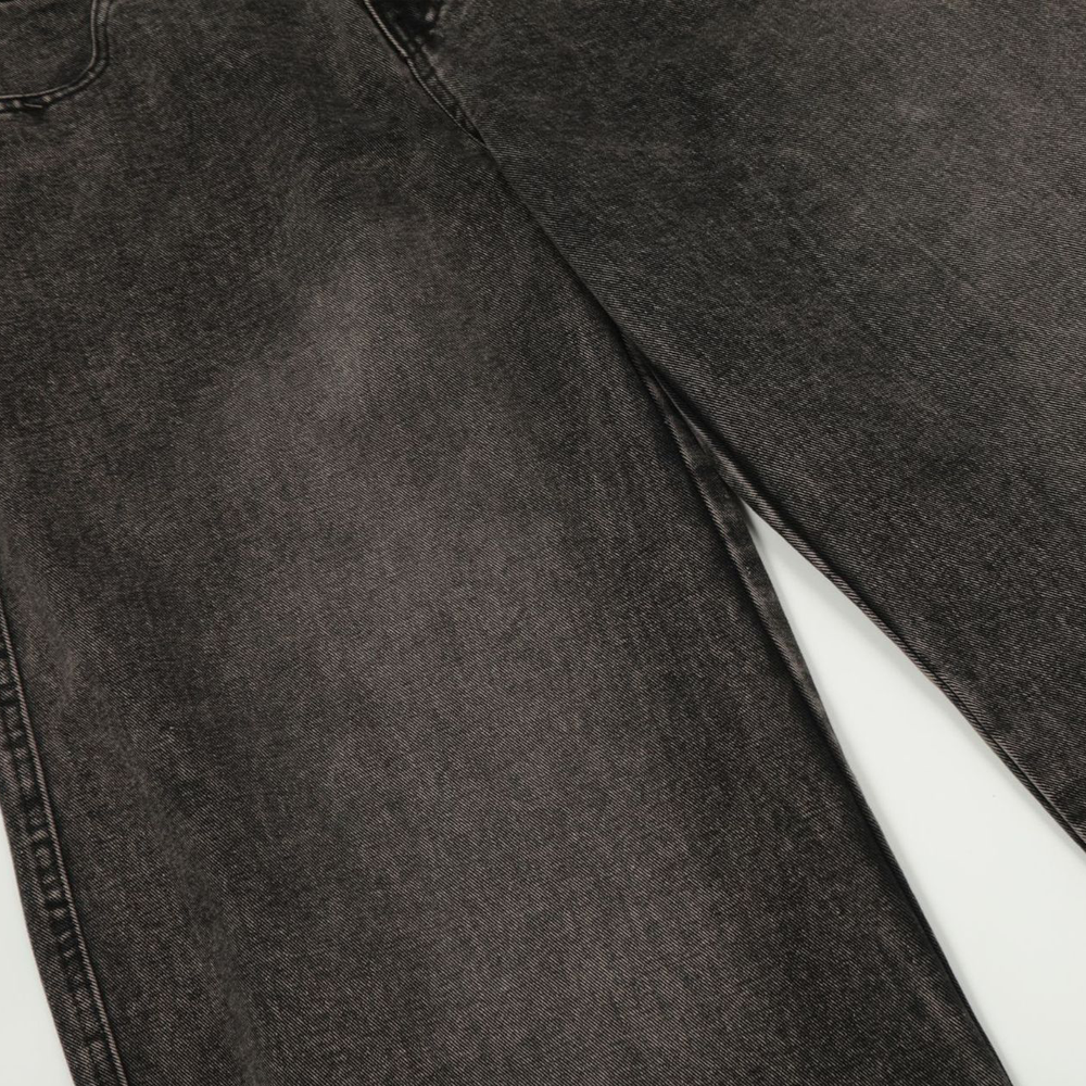 Unisex Double Waist Wide Leg Jeans